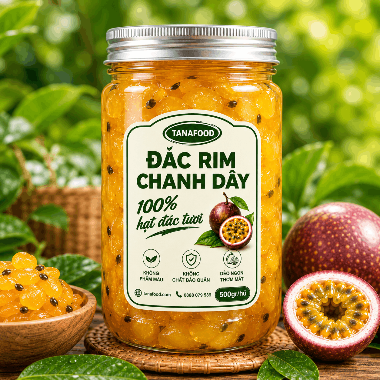 Hạt Đác Rim Chanh Dây TANAFOOD Dẻo Giòn Ngọt Thanh - Ảnh 4